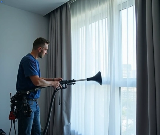 Professional drapes cleaning process tools Matty Curtain Cleaning sunshine-beach