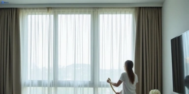 Delicate sheer drape cleaning sunshine-beach Matty Curtain Cleaning