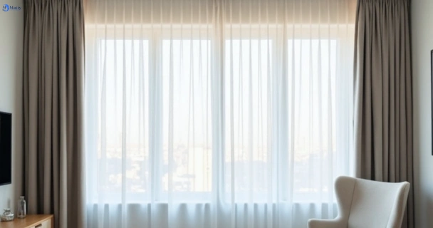 Restored vibrant drapes in sunshine-beach QLD after Matty Curtain Cleaning